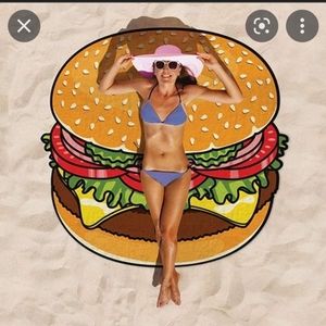Big Mouth Giant Burger Beach Blanket